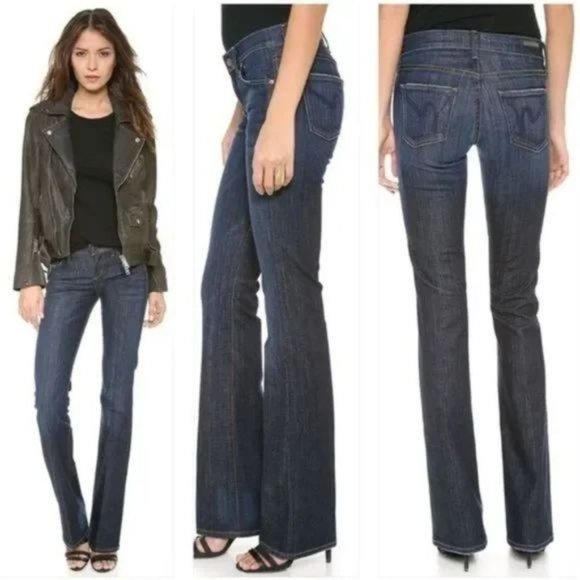 Citizens of Humanity blue denim low waist boot cut trouser fit stretch size 26 W - Picture 4 of 12